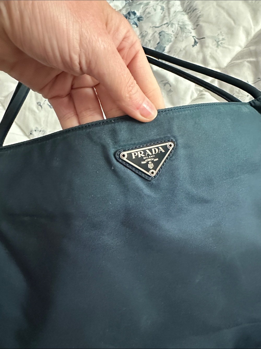 Prada Tessuto Nylon Flat Navy Messenger Bag - Picture 3 of 8
